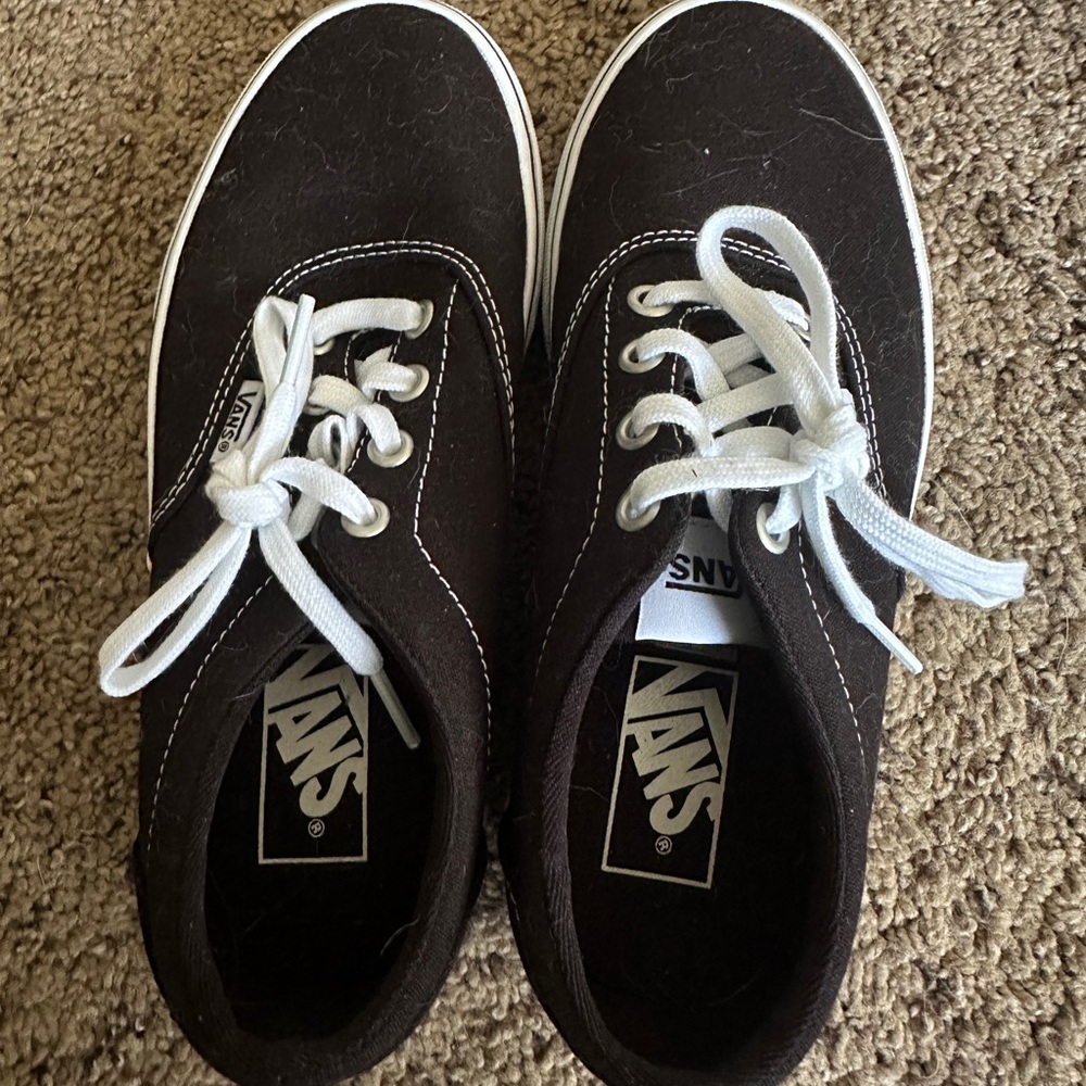 Vans Black Canvas Sneakers